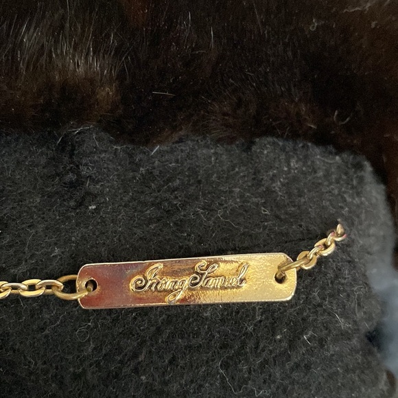 Vintage 90’s Irving Samuel Alpaca/Wool/brown Mink, A-line black coat! Size 8 - Picture 13 of 15